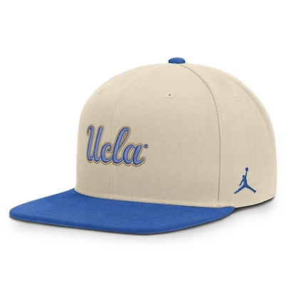 Unisex Jordan Brand  Natural/Blue UCLA Bruins Campus Prep Snapback Hat