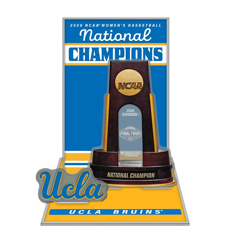 WinCraft UCLA Bruins 2026 NCAA Women's Basketball National Champions 3D Collector Stand