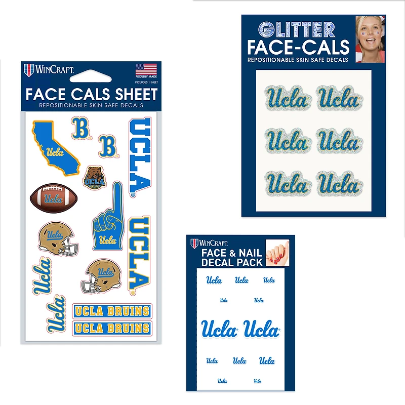 Ensemble de tatouages sans eau WinCraft UCLA Bruins 4" x 7"