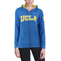Sweat à capuche bleu UCLA Bruins avec nom arqué pour femme