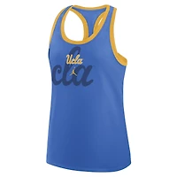 Débardeur Jordan Brand bleu UCLA Bruins Primetime Racerback Tri-Blend pour femme