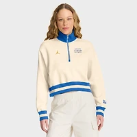 Sweat-shirt demi-zippé Jordan Brand Tan UCLA Bruins Legacy pour femme