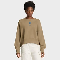 Women's Jordan Brand Tan UCLA Bruins Oversized Phoenix 2-Hit Pullover Sweatshirt
