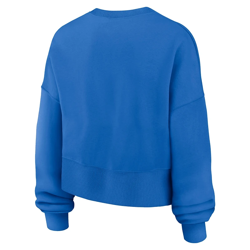 Women's Nike Blue UCLA Bruins Oversized Phoenix Arch Pullover Sweatshirt
