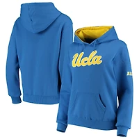 Sweat à capuche Stadium Athletic Blue UCLA Bruins pour femme avec gros logo