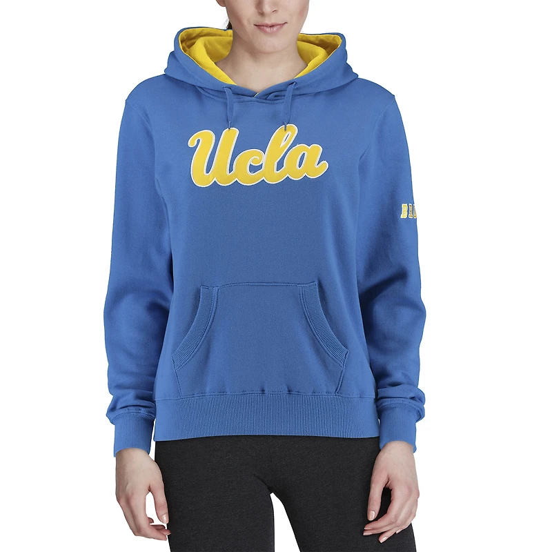 Sweat à capuche Stadium Athletic Blue UCLA Bruins pour femme avec gros logo
