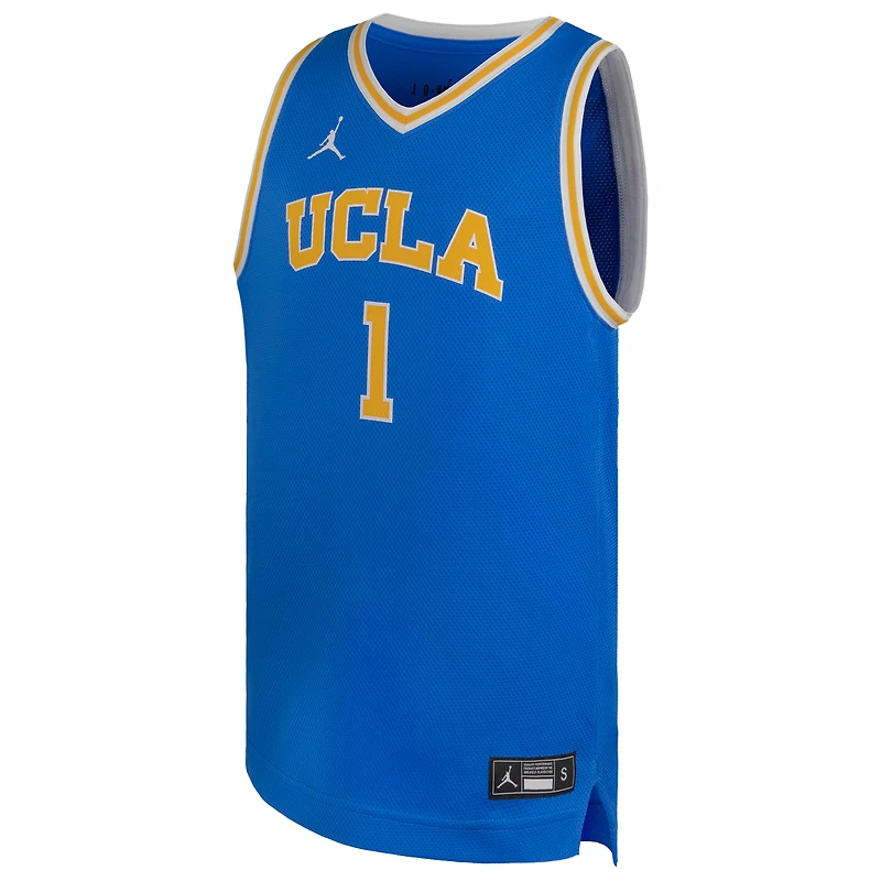 Maillot de basketball réplique Jordan Brand n° 1 bleu UCLA Bruins pour jeunes