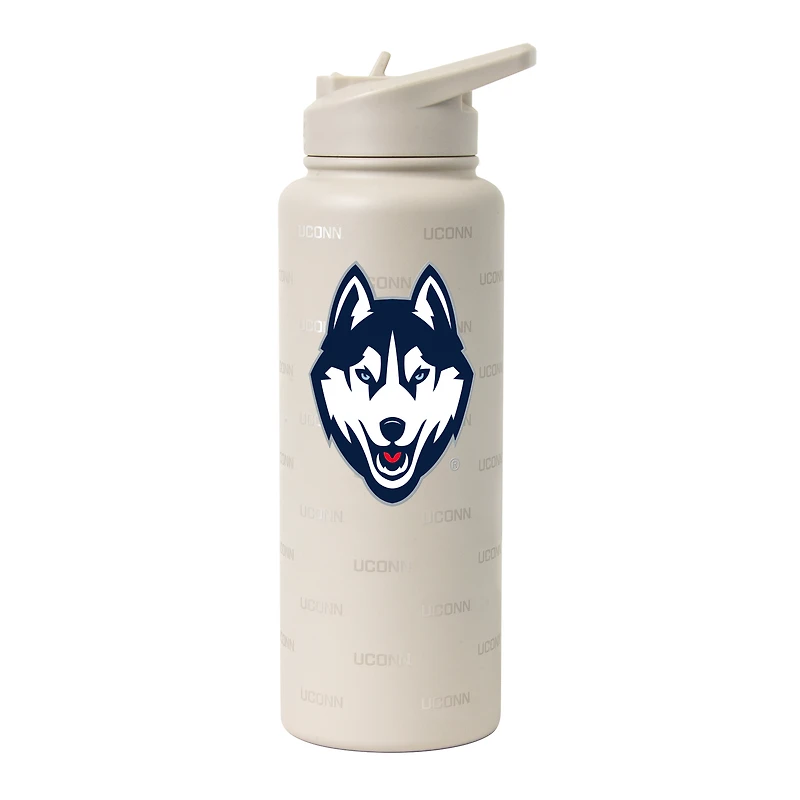 Logo Brands UConn Huskies 34oz. Sand Ghost Quencher Bottle