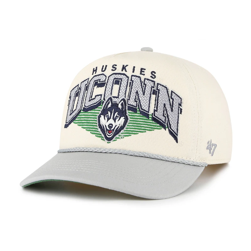 Men's '47 Natural UConn Huskies Pomona Two-Tone Rope Hitch Adjustable Hat