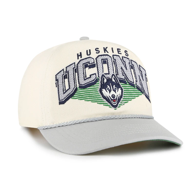 Men's '47 Natural UConn Huskies Pomona Two-Tone Rope Hitch Adjustable Hat