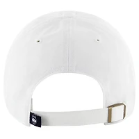 Men's '47 White UConn Huskies Classic Arch Clean Up Adjustable Hat