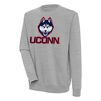 Sweat-shirt Victory gris chiné Antigua pour homme des Huskies de l'UConn
