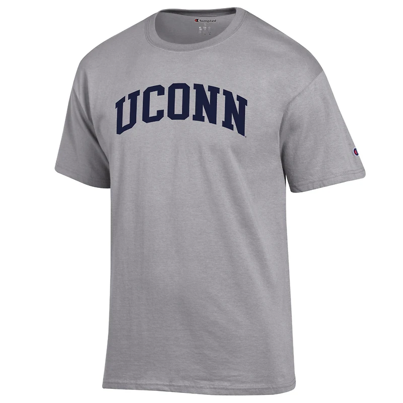 Men's Champion  Heather Gray UConn Huskies Basic Arch T-Shirt