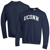 Sweat-shirt en polaire Basic Arch Champion Navy UConn Huskies pour homme