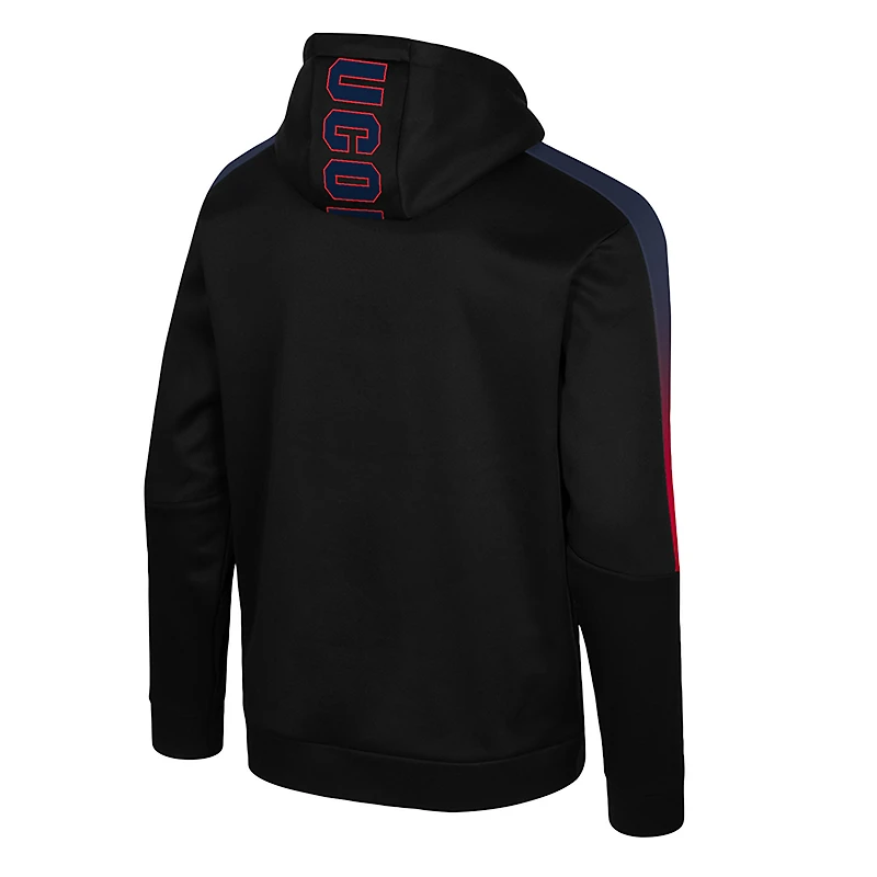 Men's Colosseum Black UConn Huskies The Gang Blackout Hoodie