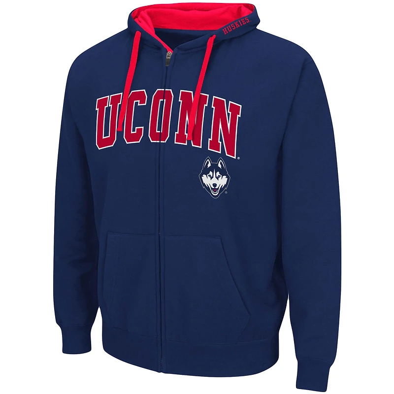 Sweat à capuche Colosseum Navy UConn Huskies Big & Tall pour homme