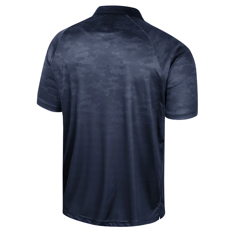 Men's Colosseum Navy UConn Huskies Honeycomb Raglan Polo