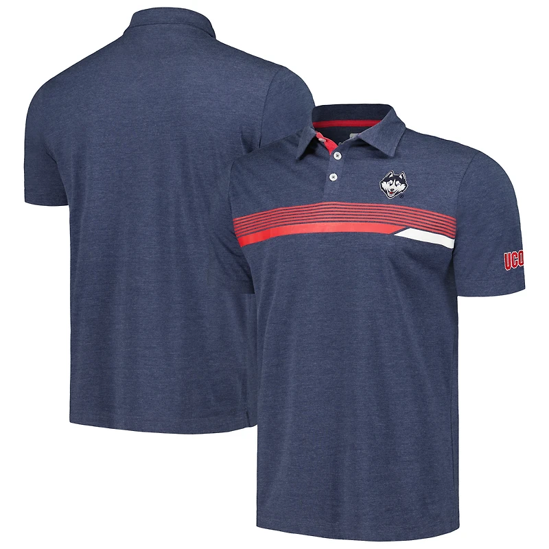 Men's Colosseum Navy UConn Huskies No Problemo Polo