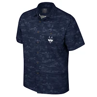 Chemise boutonnée Colosseum Navy UConn Huskies Ozark pour hommes