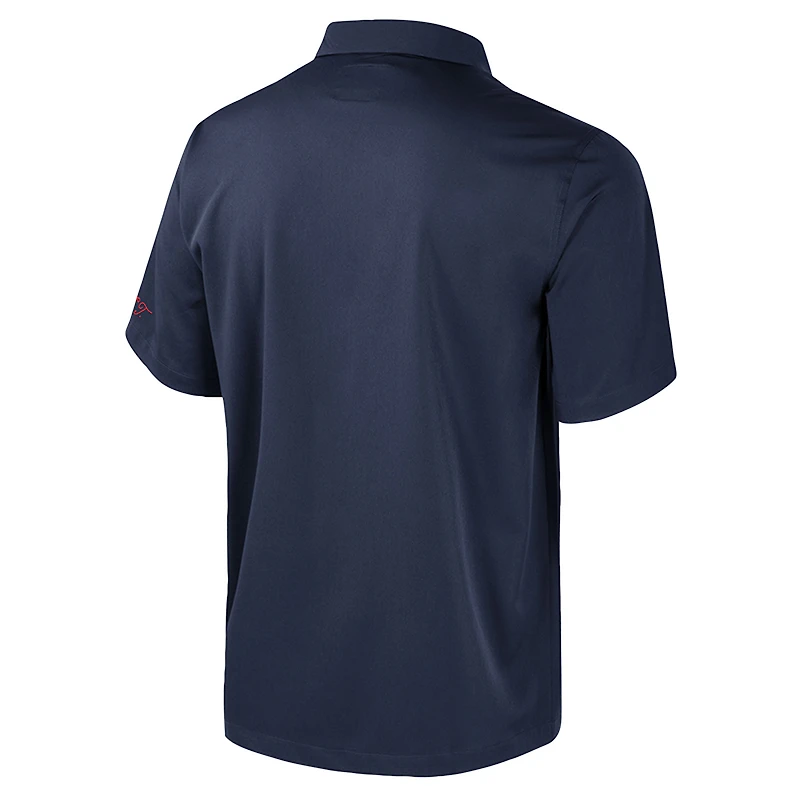 Chemise boutonnée de bowling bleu marine Colosseum pour homme, motif UConn Huskies Strike