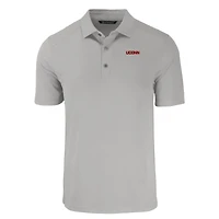 Polo gris Cutter & Buck pour homme, coupe-vent, en tissu recyclé Forge Eco Stretch des Huskies de l'UConn