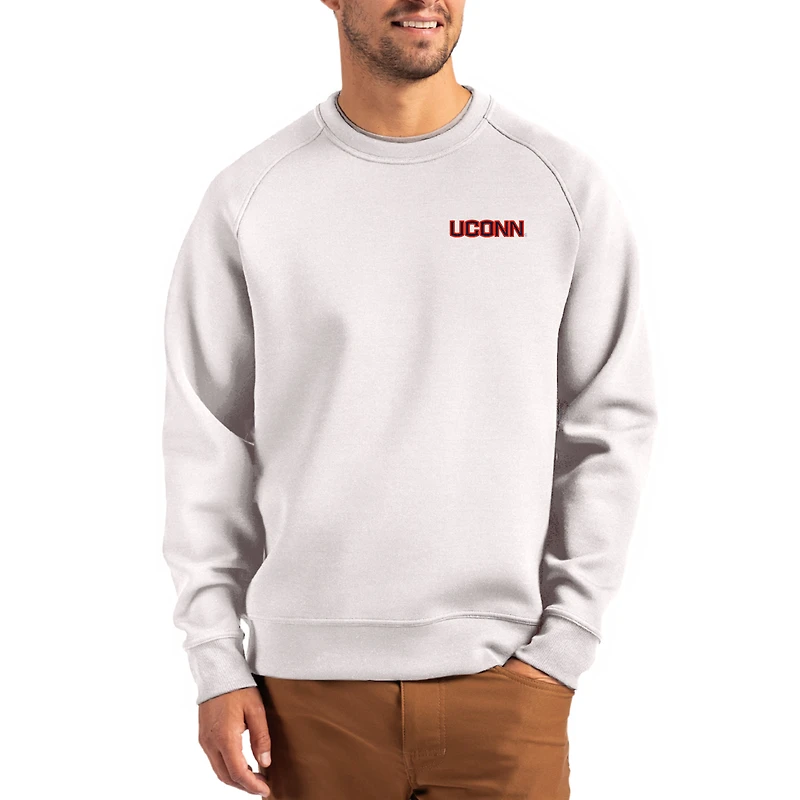 Pull recyclé Cutter & Buck gris UConn Huskies Roam pour homme