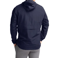 Men's Cutter & Buck Navy UConn Huskies Charter Eco Recycled Half-Zip Anorak Jacket