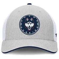 Casquette Trigger Flex gris chiné pour homme des Huskies de l'UConn