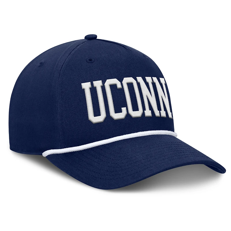 Men's Fanatics Navy UConn Huskies Foul Ball Rope Adjustable Hat