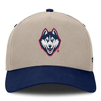 Men's Fanatics  Stone/Navy UConn Huskies Veteran Two-Tone Adjustable Hat