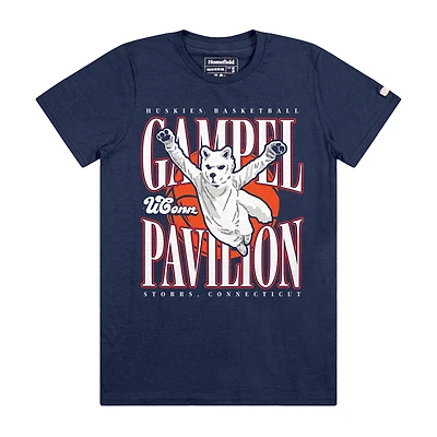Men's Homefield Navy UConn Huskies Basketball Vintage T-Shirt