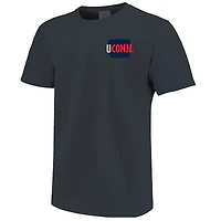 T-shirt bleu marine pour homme avec mascotte des Huskies de l'UConn