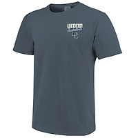 T-shirt bleu marine pour homme, motif mascotte des Huskies de l'UConn