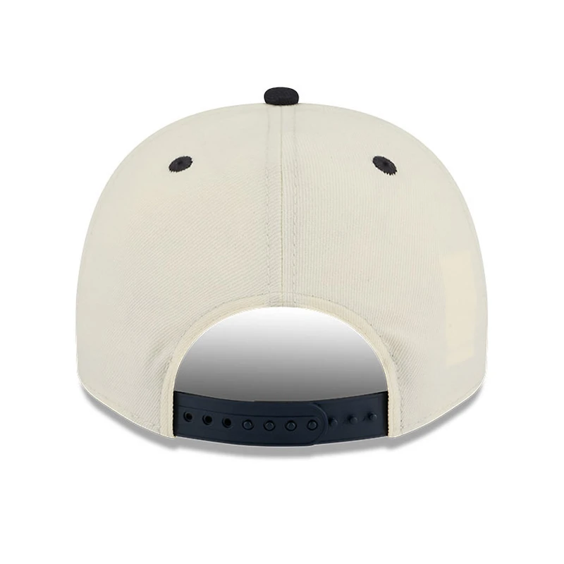 Men's New Era Cream/Navy UConn Huskies March Madness Historic Collection 9FIFTY A-Frame Snapback Hat