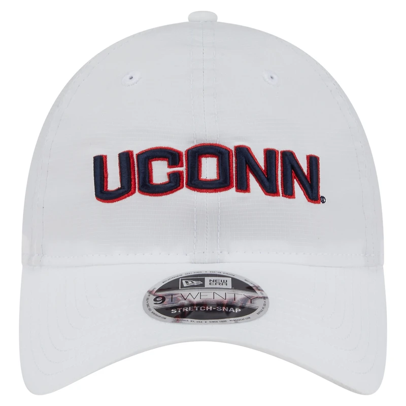 Men's New Era White UConn Huskies Active Ripstop 9TWENTY Adjustable Hat