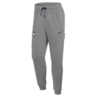 Pantalon de survêtement Nike Heather Gray UConn Huskies Basketball Practice Dri-FIT Taper pour homme