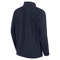 Veste à capuche zippée Nike UConn Huskies 2024 Sideline Coach pour homme Bleu marine