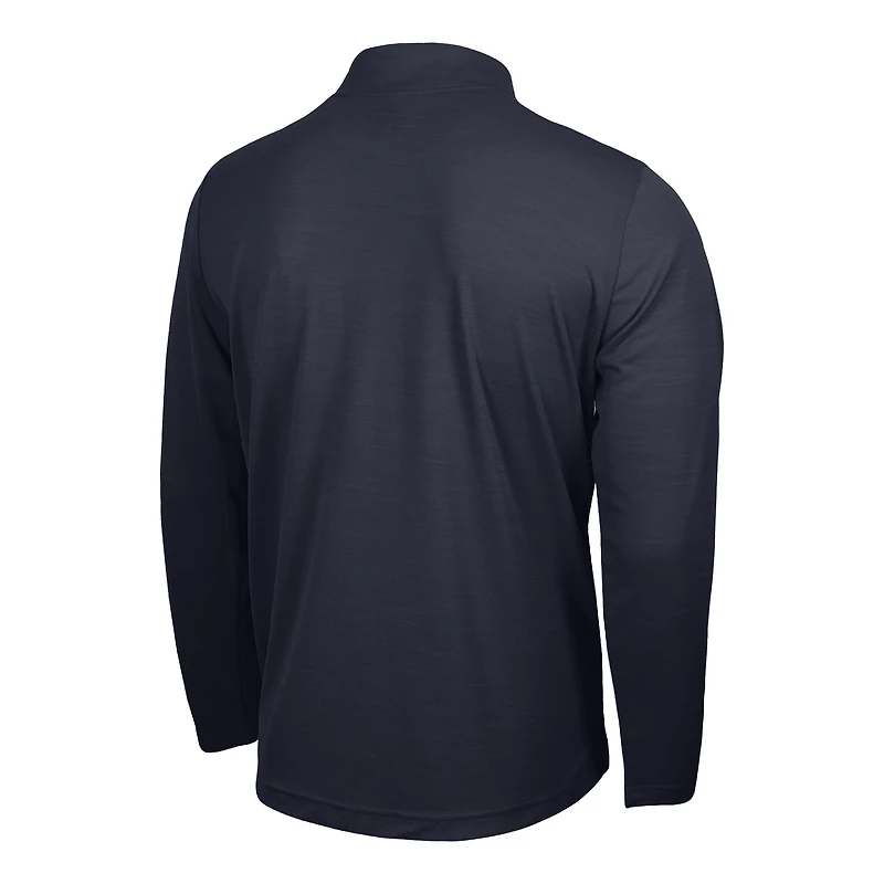 Pull Nike bleu marine UConn Huskies pour homme, champion national de basketball féminin NCAA 2025, Intensity, à quart zip