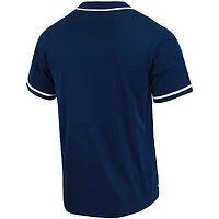 Maillot de baseball Nike UConn Huskies Replica pour homme, bleu marine, boutonné sur toute la longueur