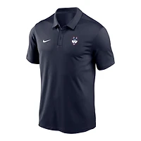 Polo Nike Victory Solid Performance bleu marine pour homme des Huskies de l'UConn