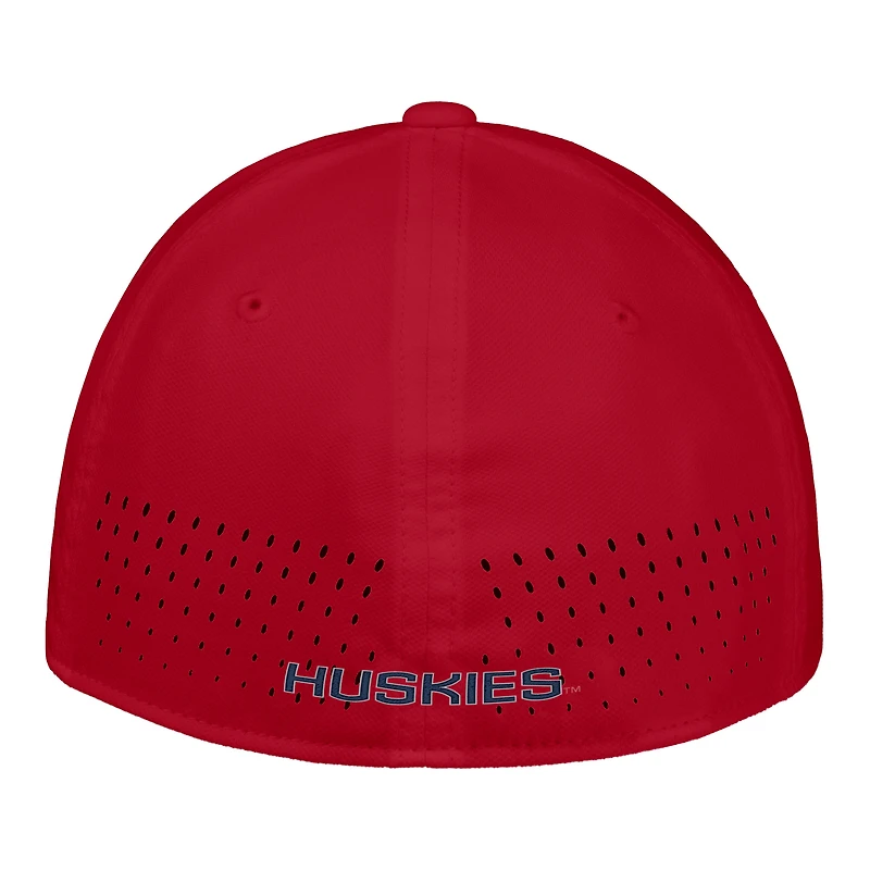Casquette Nike rouge UConn Huskies 2025 On-Field Performance Flex pour homme