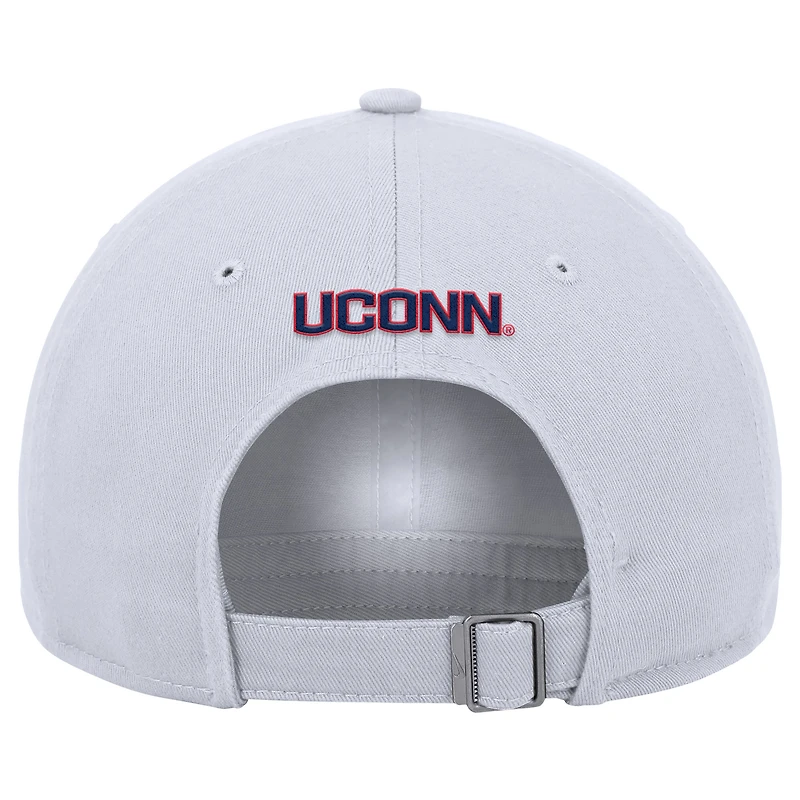 Men's Nike White UConn Huskies 11-Time NCAA Champions Club Adjustable Hat