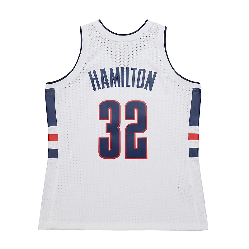 Maillot Richard Hamilton blanc pour homme des Huskies de l'UConn 1998/99