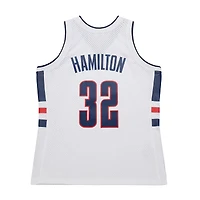 Maillot Richard Hamilton blanc pour homme des Huskies de l'UConn 1998/99