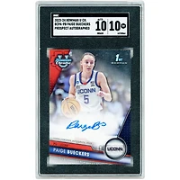 Carte autographiée de Paige Bueckers (UConn Huskies) 2023-24 Bowman U Chrome Prospect Autograph #BCPA-PB, authentifiée SGC 10/10