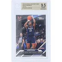 Sarah Strong UConn Huskies 2025 Bowman University Now March Madness Black #7 BGS Authenticated 9.5 Card