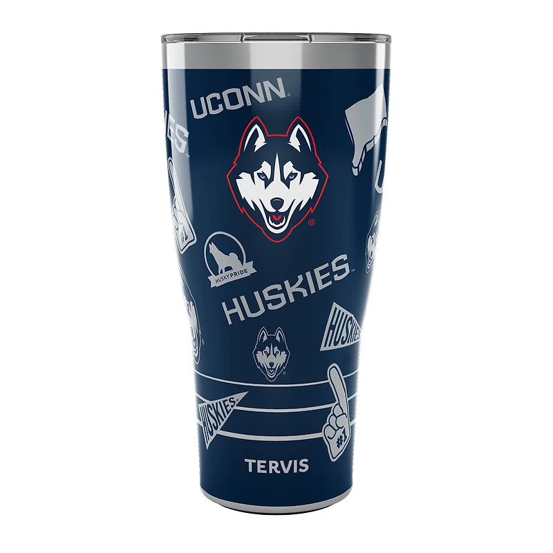 Gobelet Tervis UConn Huskies de 30 oz avec couvercle coulissant