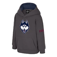 Toddler Colosseum  Charcoal UConn Huskies Big Logo Volume Fleece Pullover Hoodie