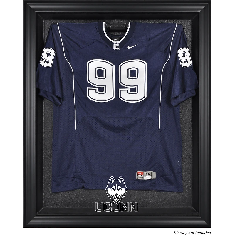 Vitrine pour maillot des UConn Huskies avec logo encadré noir