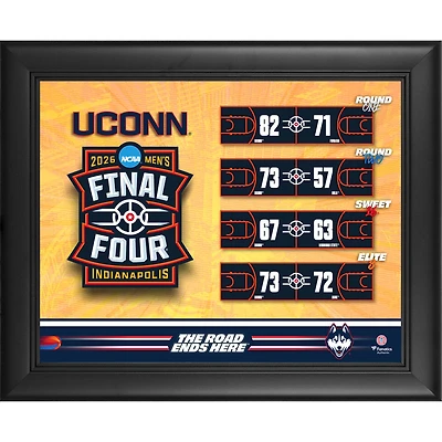UConn Huskies Framed 13" x 16" 2026 NCAA Men's Basketball Tournament March Madness Final Four Collage